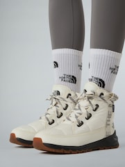 The North Face White Thermoball Luxe Lace Up Snow Boots - Image 1 of 1