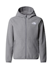 The North Face Grey Glacier Teen Full Zip Hooded Fleece - Image 11 of 11