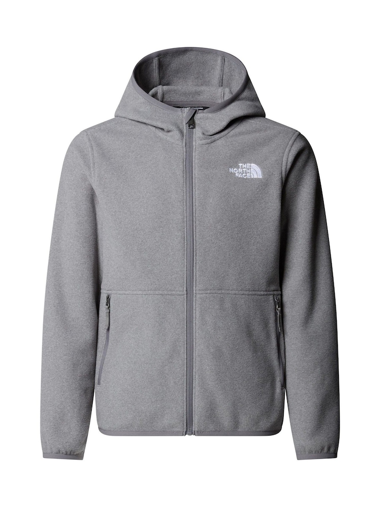 The North Face Grey Glacier Teen Full Zip Hooded Fleece - Image 11 of 11 The North Face Grey Glacier Teen Full Zip Hooded Fleece - Image 11 of 11