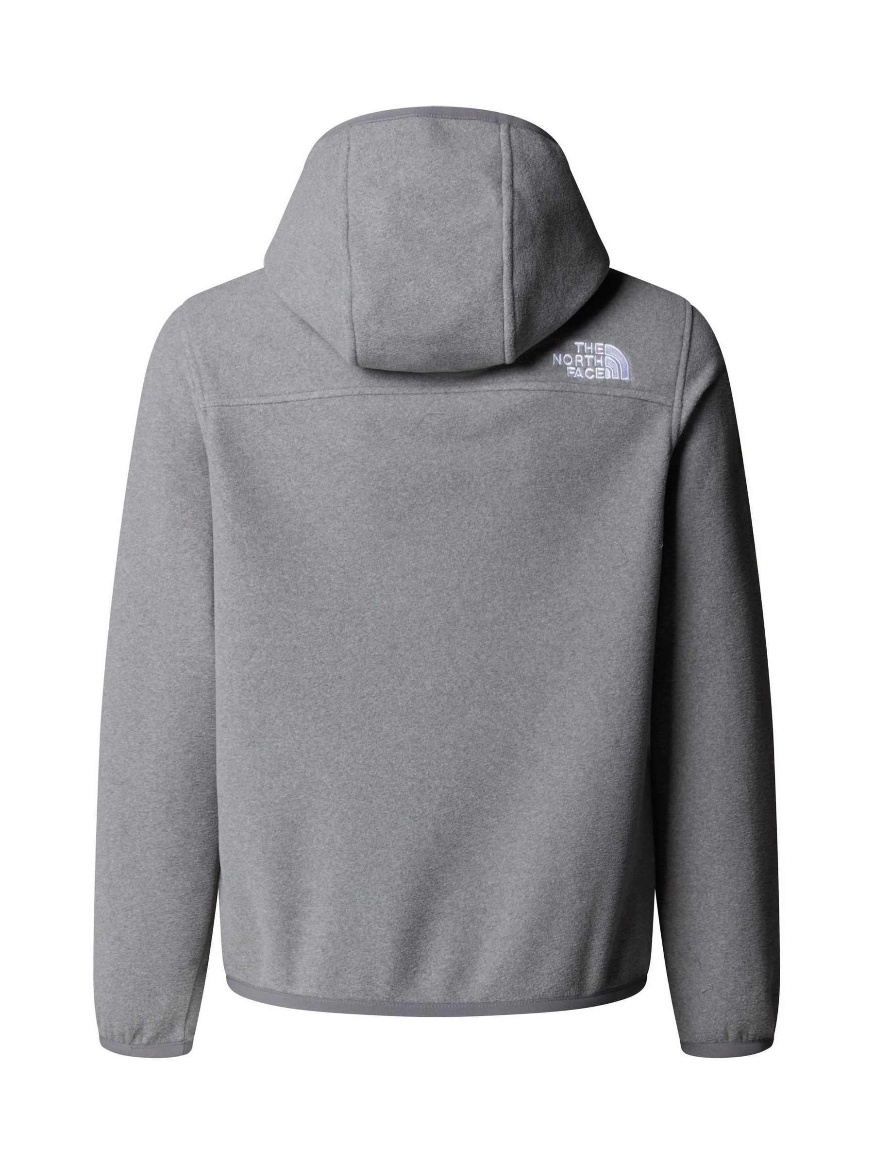 Buy The North Face Grey Glacier Teen Full Zip Hooded Fleece from