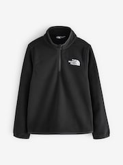 The North Face Black Glacier Teen 1/4 Zip Pullover Fleece - Image 1 of 1