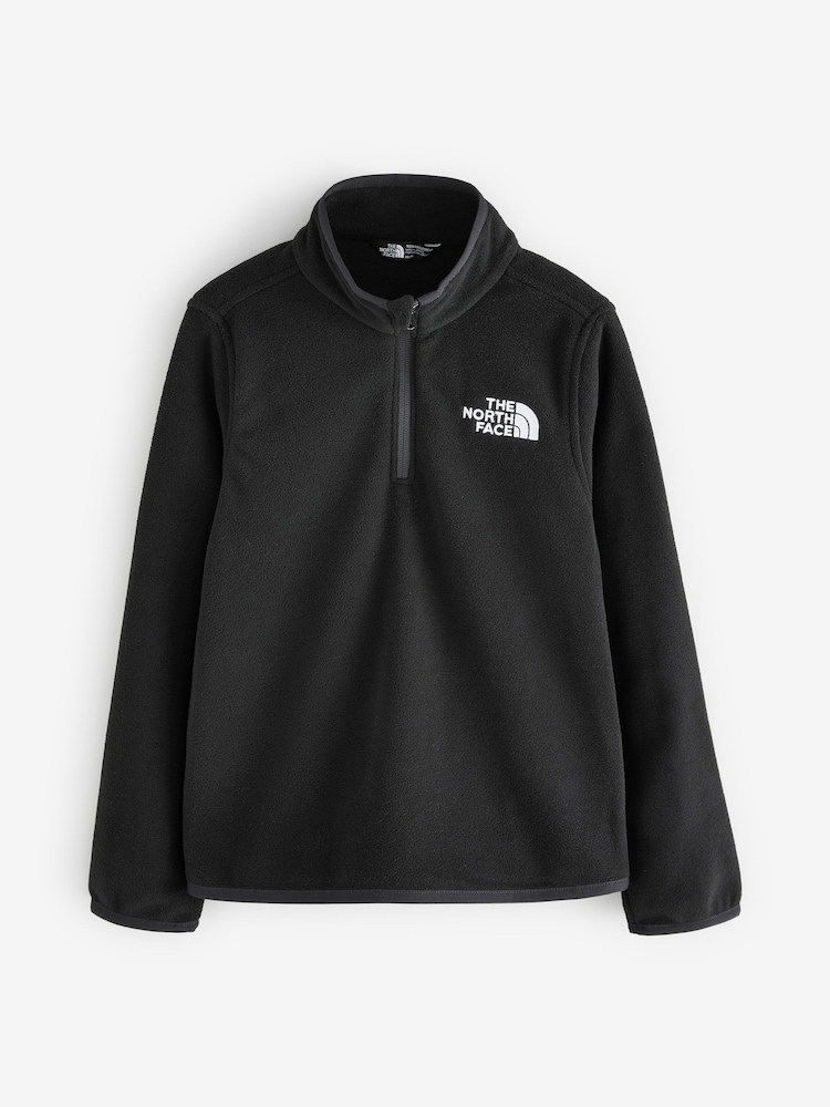 The North Face Black Glacier Teen 1/4 Zip Pullover Fleece - Image 1 of 1 The North Face Black Glacier Teen 1/4 Zip Pullover Fleece - Image 1 of 1