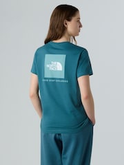 The North Face Blue W Short Sleeve Box Nse Relaxed T-Shirt - Image 2 of 5