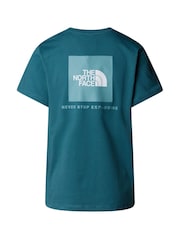 The North Face Blue W Short Sleeve Box Nse Relaxed T-Shirt - Image 4 of 5