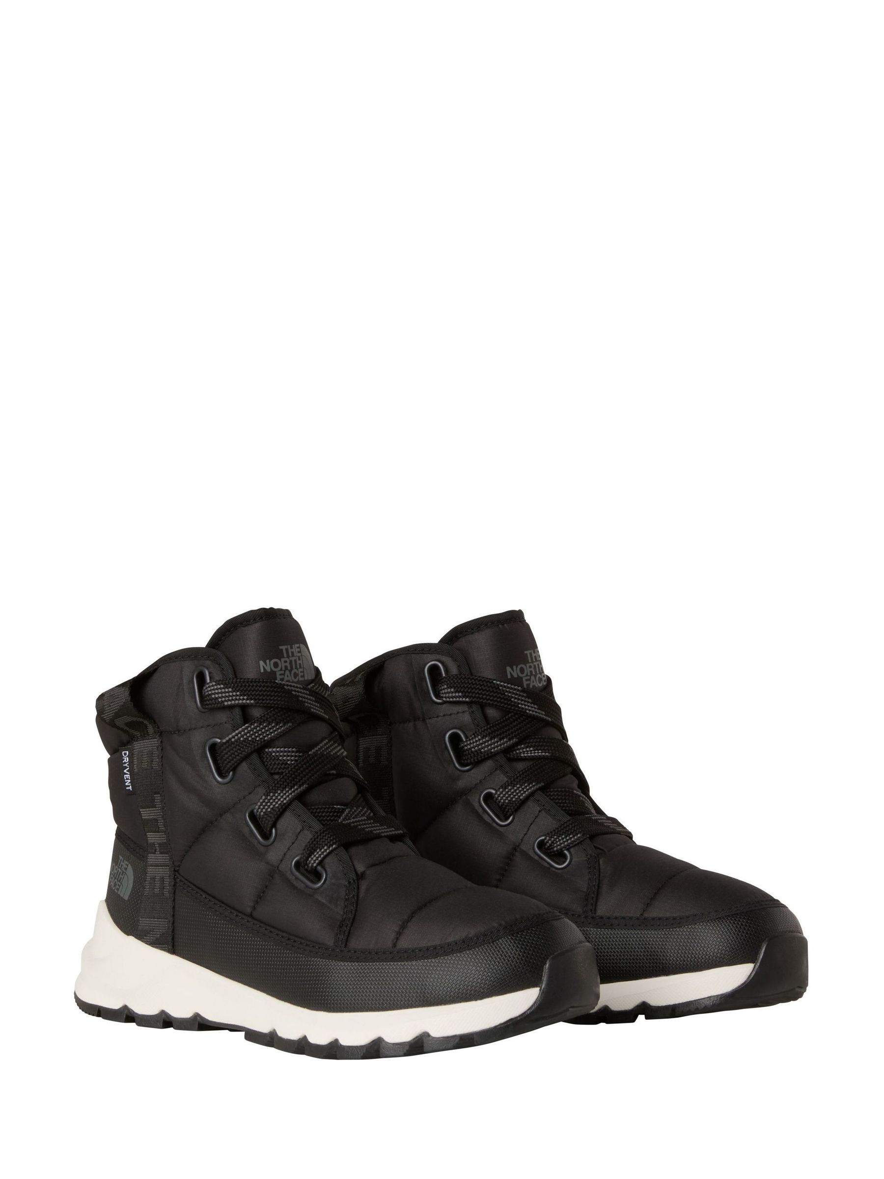Buy The North Face Black Thermoball Luxe Lace Up Snow Boots from
