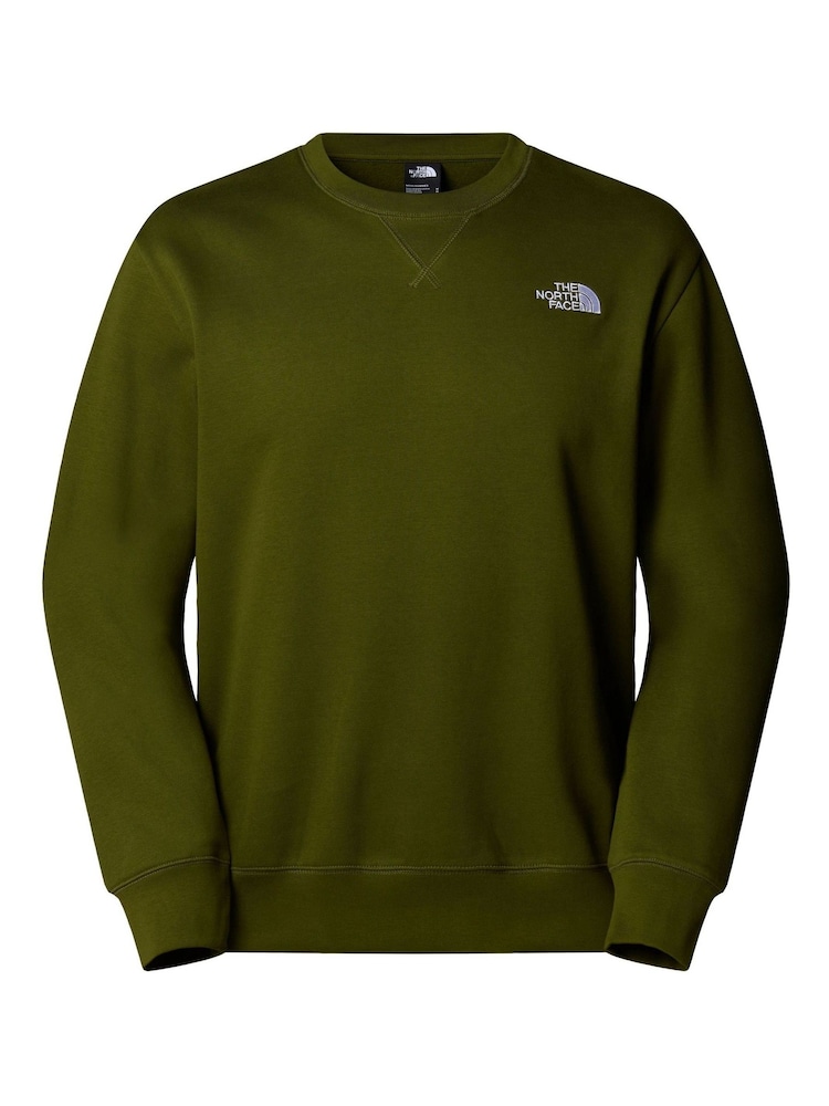 The North Face Green Essential Relaxed Crew - Image 1 of 2 The North Face Green Essential Relaxed Crew - Image 1 of 2