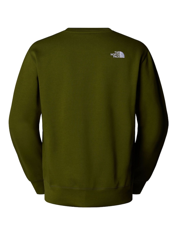 The North Face Green Essential Relaxed Crew - Image 2 of 2 The North Face Green Essential Relaxed Crew - Image 2 of 2