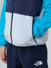 The North Face Blue Glacier Full Zip Hooded Fleece - Image 3 of 8