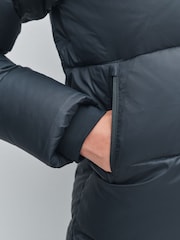 The North Face Black Hydrenalite City Long Down Hooded Puffer Parka Jacket - Image 6 of 7