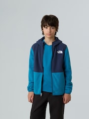 The North Face Blue Glacier Full Zip Hooded Fleece - Image 1 of 6