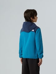 The North Face Blue Glacier Full Zip Hooded Fleece - Image 2 of 6