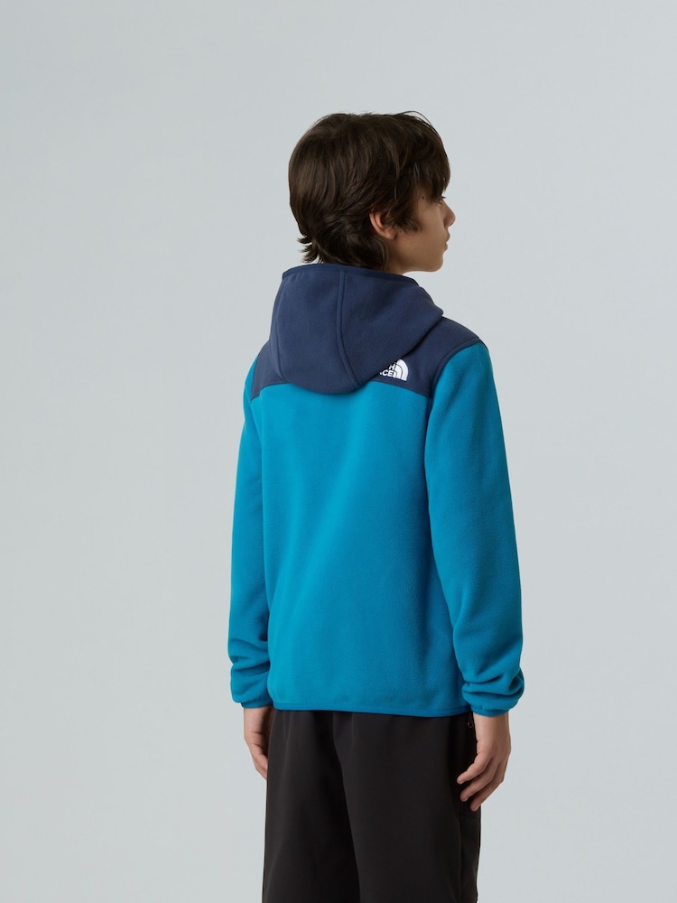 The North Face Blue Glacier Full Zip Hooded Fleece - Image 2 of 6