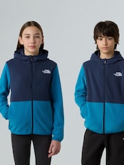 The North Face Blue Glacier Full Zip Hooded Fleece - Image 4 of 6