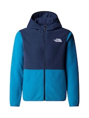 The North Face Blue Glacier Full Zip Hooded Fleece - Image 5 of 6