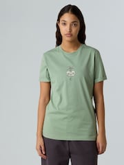 The North Face Green Relaxed W Connect Short Sleeve Graphic Print T-Shirt - Image 1 of 5