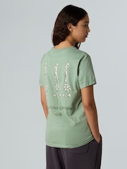 The North Face Green Relaxed W Connect Short Sleeve Graphic Print T-Shirt - Image 3 of 5