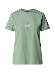 The North Face Green Relaxed W Connect Short Sleeve Graphic Print T-Shirt - Image 4 of 5