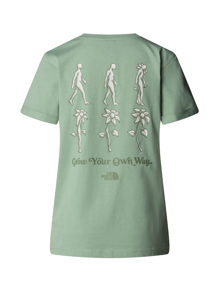 The North Face Green Relaxed W Connect Short Sleeve Graphic Print T-Shirt - Image 5 of 5