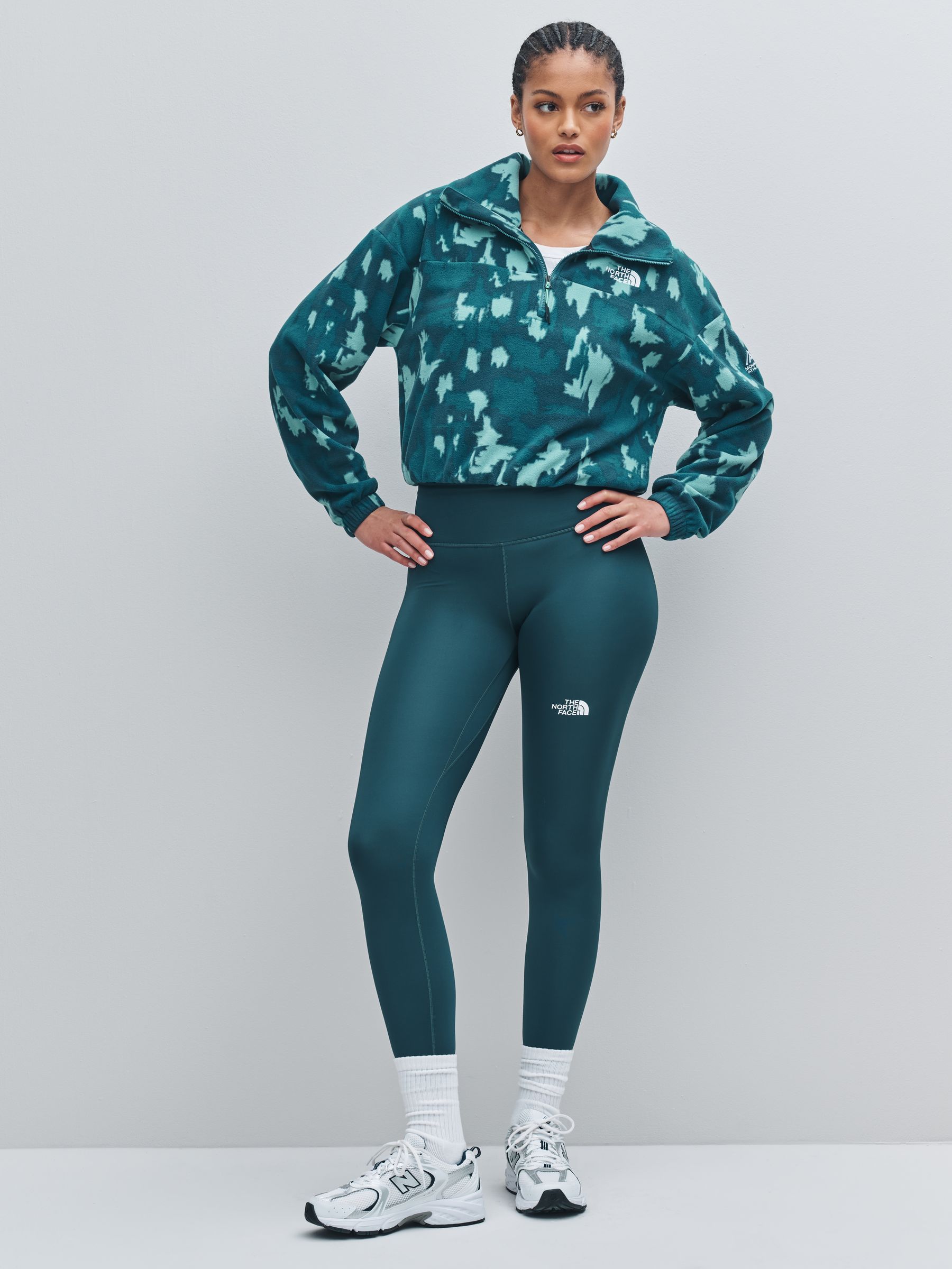 Buy The North Face Green Mountain Athletics Quarter Zip Printed