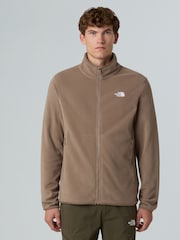 The North Face Brown Full Zip Glacier Fleece - Image 1 of 4