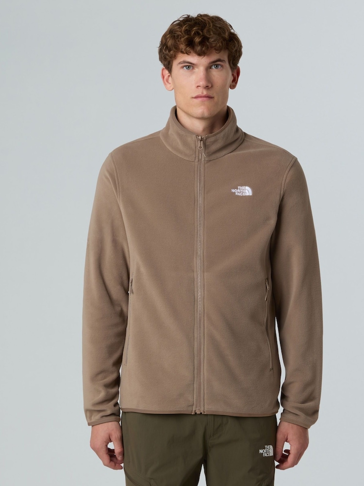 The North Face Brown Full Zip Glacier Fleece - Image 1 of 4