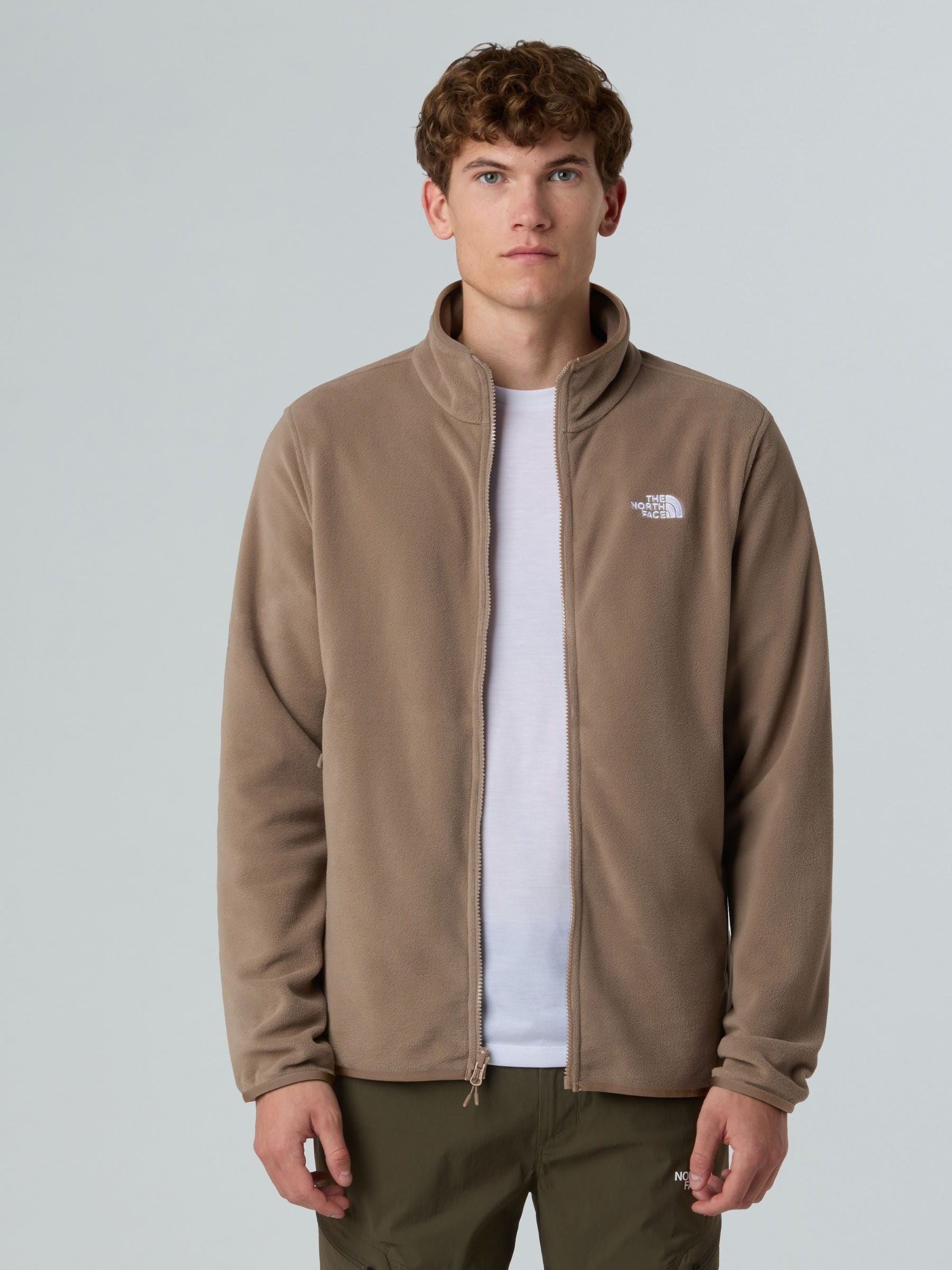 Buy The North Face Brown Glacier Full Zip Fleece from Next USA