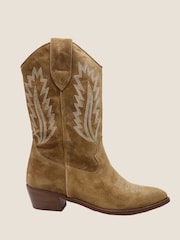 Aspiga Brown Camilla Cowboy Boots - Image 2 of 5
