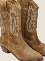 Aspiga Brown Camilla Cowboy Boots - Image 5 of 5