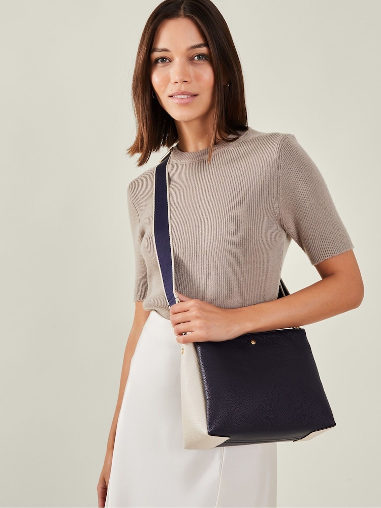 Accessorize Colour Block Triple Compartment Cross-Body Bag - Slika 1 iz 3