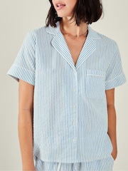 Accessorize Stripe 100% Cotton Short Pyjamas Set - صورة 2 من 4