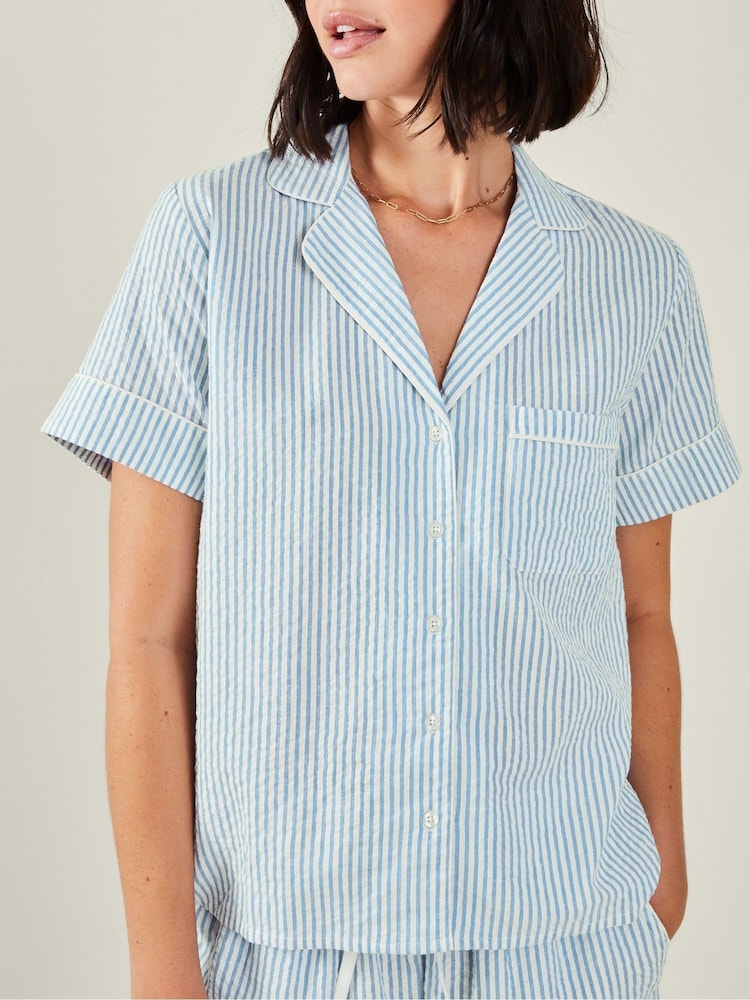 Accessorize Stripe 100% Cotton Short Pyjamas Set - صورة 2 من 4