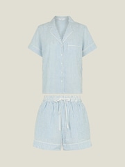 Accessorize Stripe 100% Cotton Short Pyjamas Set - صورة 4 من 4