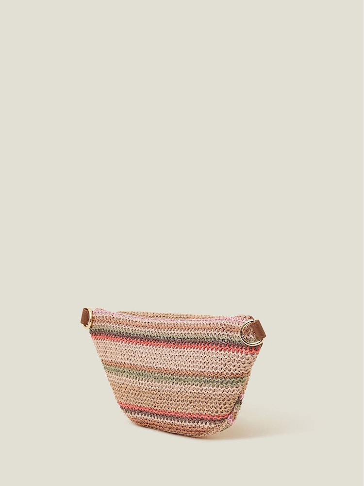 Accessorize črtast; Progast Raffia Bum Torbica - Slika 2 iz 5
