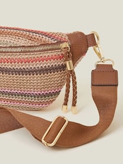 Accessorize črtast; Progast Raffia Bum Torbica - Slika 3 iz 5