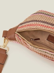 Accessorize črtast; Progast Raffia Bum Torbica - Slika 4 iz 5