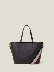 Accessorize Black Faux Leather Shoulder Bag - Image 1 of 4