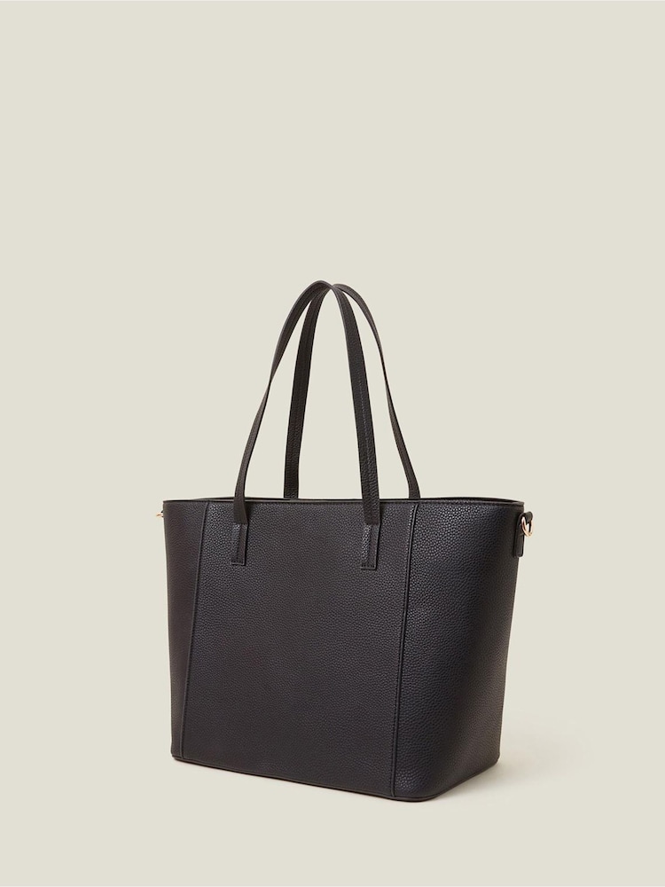 Accessorize Black Faux Leather Shoulder Bag - Image 2 of 4