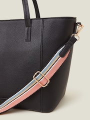 Accessorize Black Faux Leather Shoulder Bag - Image 3 of 4