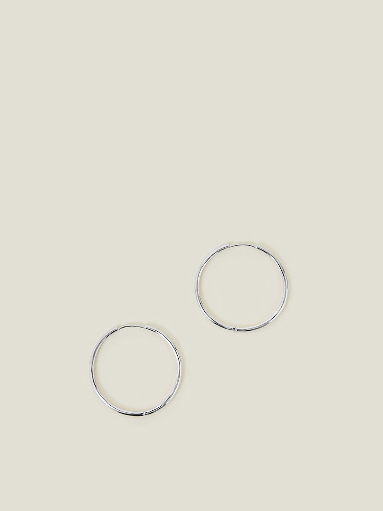 Accessorize Silver Tone Hoop Earrings - Image 1 of 2