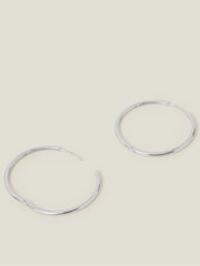 Accessorize Silver Tone Hoop Earrings - Image 2 of 2