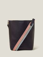 Accessorize Black Faux Leather Bucket Bag - Image 1 of 2