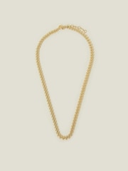 Accessorize Gold 14ct Plated Leaf Chain Necklace - Image 1 of 2