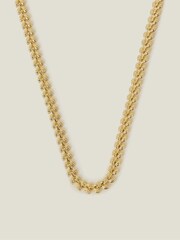 Accessorize Gold 14ct Plated Leaf Chain Necklace - Image 2 of 2