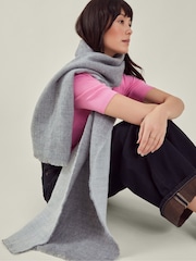 Accessorize Grey Two Tone Blanket Scarf - Image 2 of 2