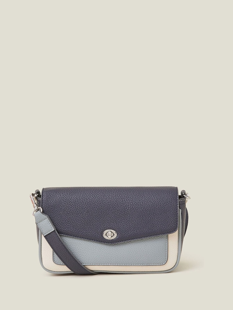 Accessorize Colourblock Faux Leather Cross-Body Bag - Slika 1 iz 2 Accessorize Colourblock Faux Leather Cross-Body Bag - Slika 1 iz 2