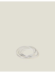 Accessorize Silver Tone Russian Band Ring - Image 1 of 2