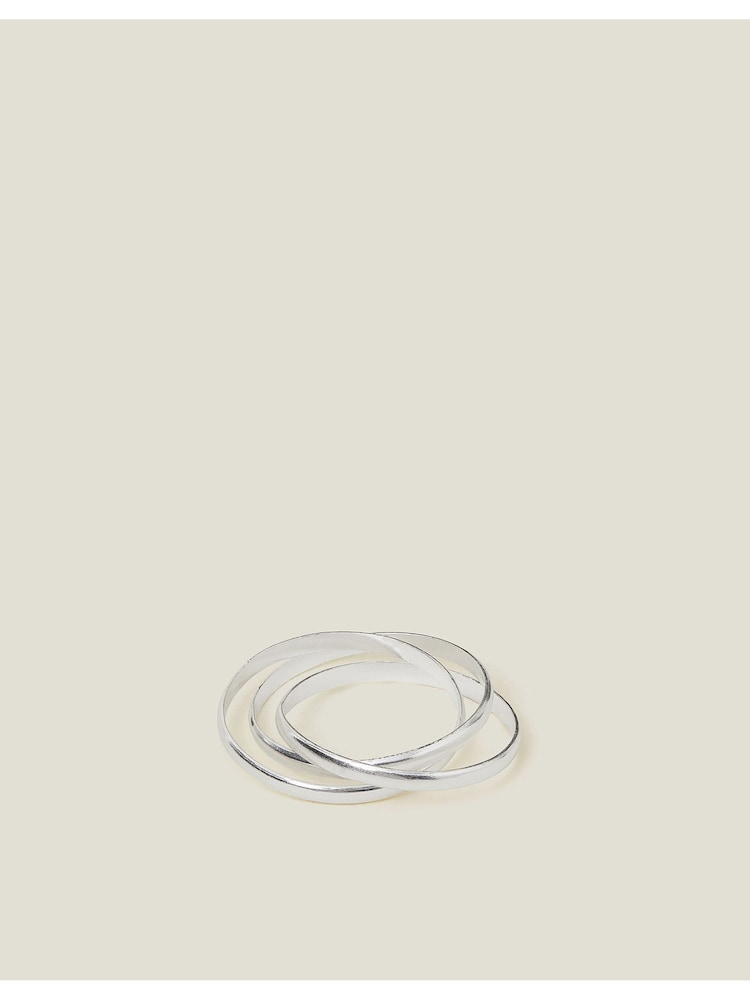 Accessorize Silver Tone Russian Band Ring - Image 1 of 2