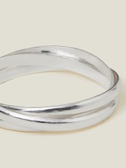 Accessorize Silver Tone Russian Band Ring - Image 2 of 2