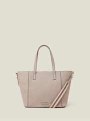 Accessorize Nude Faux Leather Shoulder Bag - Image 1 of 2