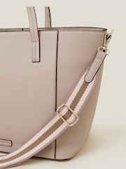 Accessorize Nude Faux Leather Shoulder Bag - Image 2 of 2